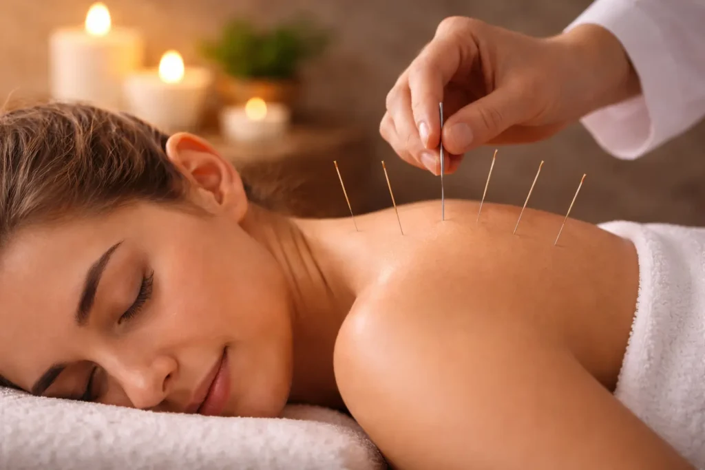 Acupuncture treatment focused on relieving arthritis pain and joint inflammation